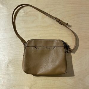 Mathew + Julian  Tan Leather Crossbody Bag (NK)